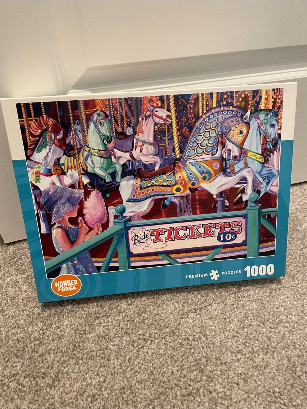 Carousel Horses 1000-Piece Puzzle - Multicolor